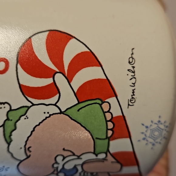 ZIGGY 'Jolly Holiday' by Tom Wilson Holiday Christmas snowflakes mug hot cocoa - Picture 9 of 10